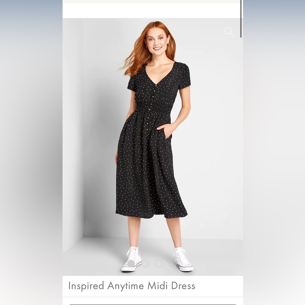 Black Inspired Anytime Midi Dress | Modcloth
